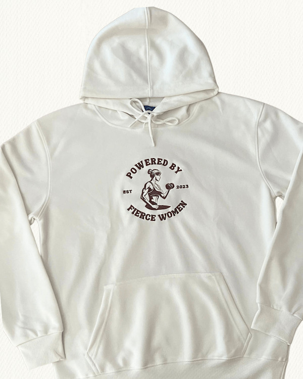 Powered by Fierce Women Embroidered Hoodie