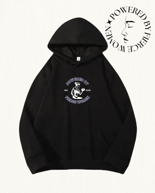 Powered by Fierce Women Embroidered Hoodie